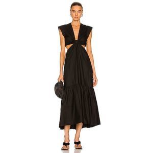 A.L.C. Black Cutout Midi Dress